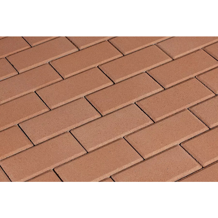 Брусчатка 342 механический завод Прямоугольник 200х100х60 мм Оранжевый