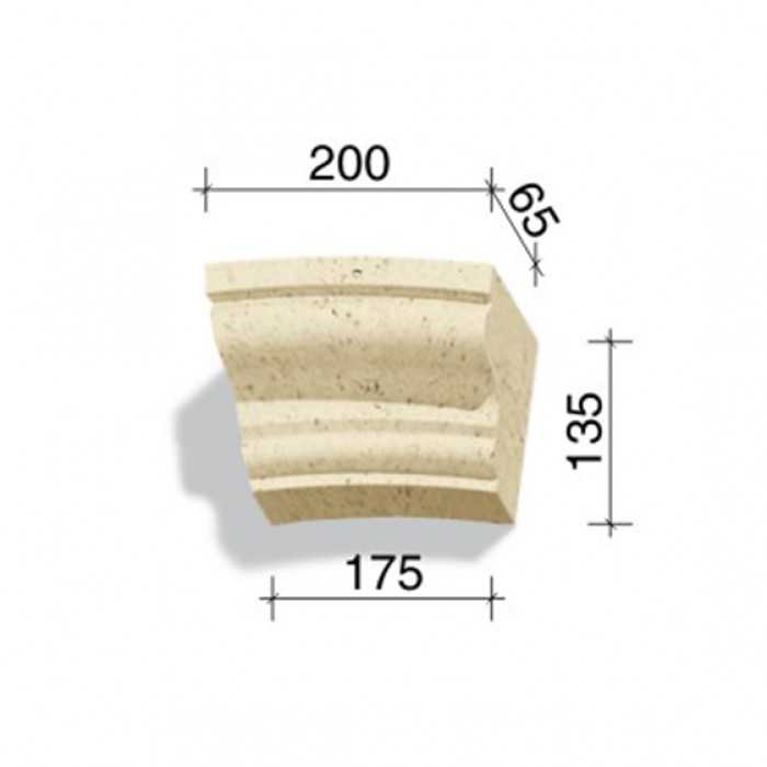 Арочный элемент White Hills 737-12, 135*200/175*65 мм